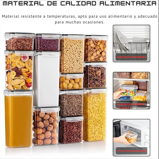 Recipientes Herméticos - Organización Cocina